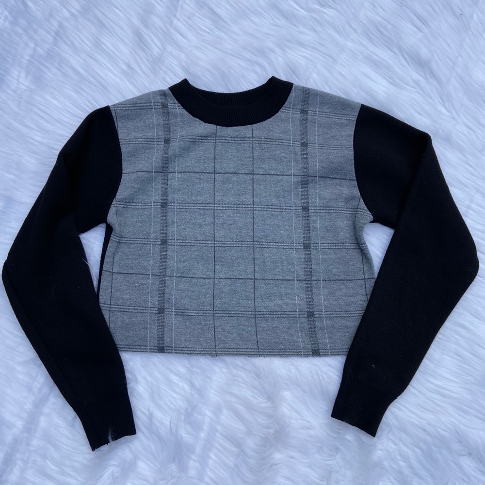 schoolgirl cropped long sleeve